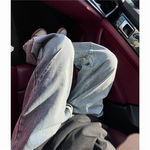 设计松紧腰牛仔裤男直筒B342-Z400-P50控68图片
