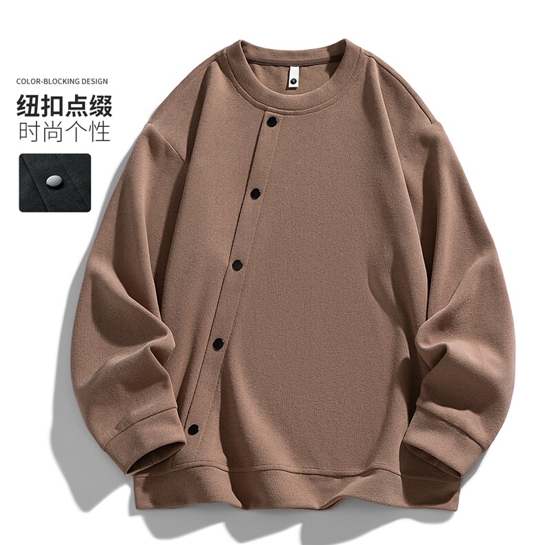 26春季大码男士圆领套头卫衣6662-P52大码元，男装卫衣，星座209