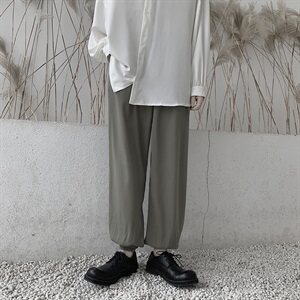 春港风ins裤子男垂感宽松休闲裤K2008 P55图片