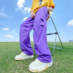 多巴胺速干运动裤夏季情侣抽绳百搭透气休闲裤XZ211-1-K2335-P30图片