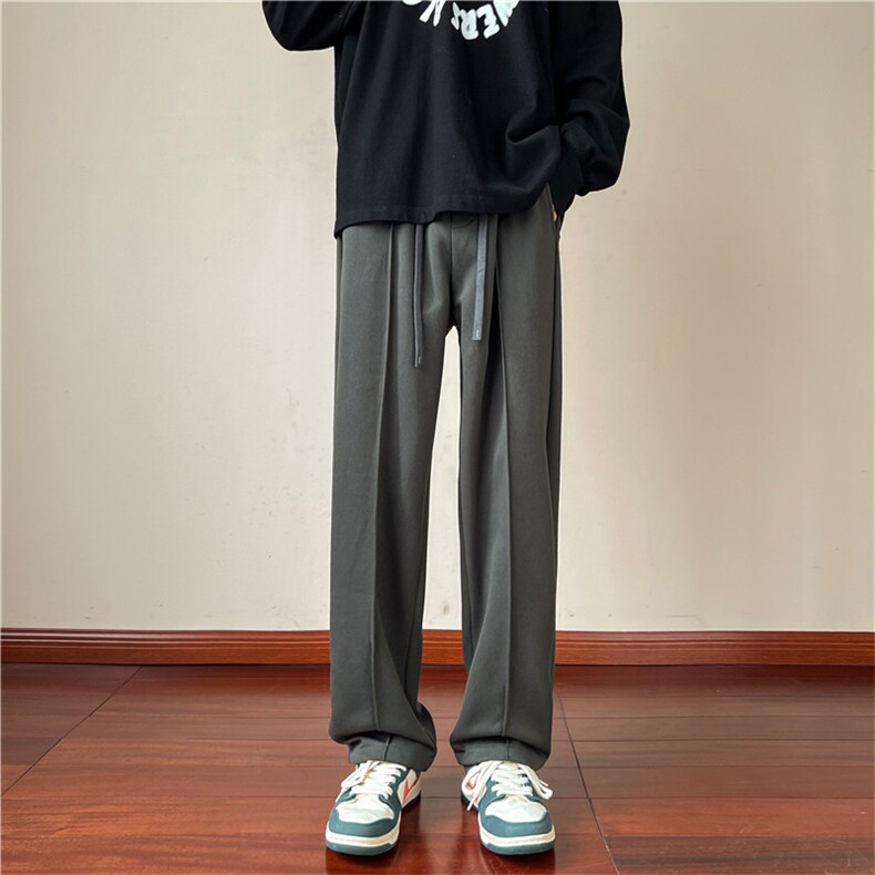 男装轻熟直播大码宽松垂感休闲裤KN38P55，男装休闲裤，电商D325