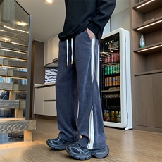 2026男士拼接美式高街休闲裤重磅高品质大码长裤23XK66550特批40，男装休闲裤，电商A042