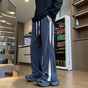 2026男士拼接美式高街休闲裤重磅高品质大码长裤23XK66550特批40图片