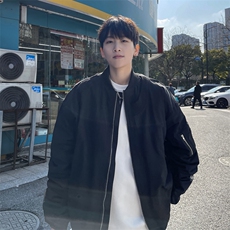 飞行员夹克男解构设计棒球领短外套男XH24-P70，男装夹克，电商B367