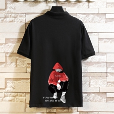 PL57051-P35翻领短袖polo衫男大码胖子半袖t恤男有领保罗衫，男装Polo衫，电商A040A