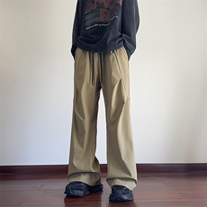 KP851P40港风宽松三防冲锋裤休闲裤直筒拖地裤束脚裤卫裤，男装休闲裤，星座1204-3