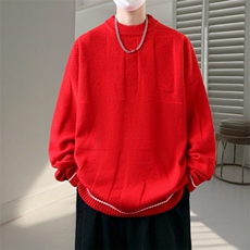 时尚百搭毛衣保暖男春秋美式潮牌宽松休闲针织衫BX730-P65，男装针织衫/毛衣，星座1105-3