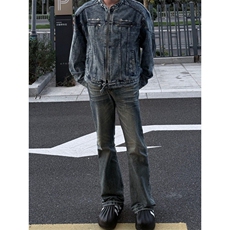【有货】JK10CC-特P78美式高街短款牛仔外套男高级感垫肩夹克，男装夹克，星座1007（原301D）