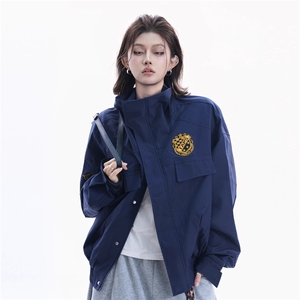 有货。高质量工装夹克女多袋ins潮牌外套W6959-P83图片