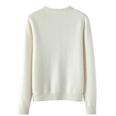 时尚百搭山羊绒圆领开衫显瘦修身羊绒衫，女装羊绒衫，东业羊绒