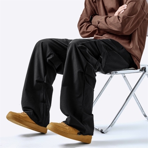 黑色速干裤垂顺简约风舒适亲肤显高显瘦健身运动长裤 K210-特批35图片