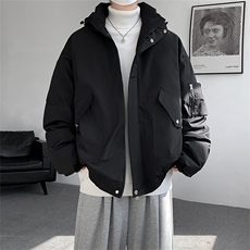 棉服男冬季新款港风宽松连帽棉衣MF9006-P90，男装棉衣，星座214-3