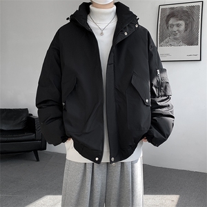 棉服男冬季新款港风宽松连帽棉衣MF9006-P90图片