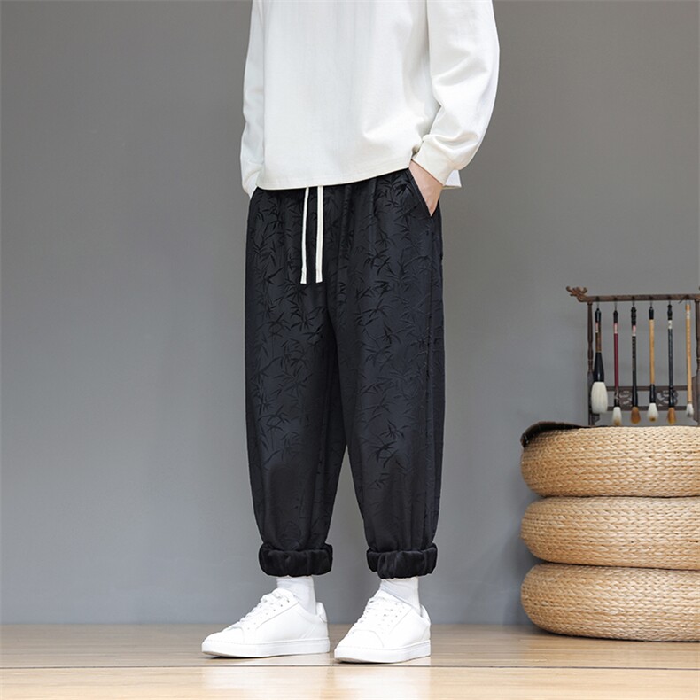 风冬季加厚银狐绒加绒裤男印花潮休闲裤xz815-k508p60,男装卫衣,星座815（原A203）