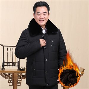 8803/款长期做-老人棉衣男中长款爸爸外套棉衣父亲衣服棉袄图片