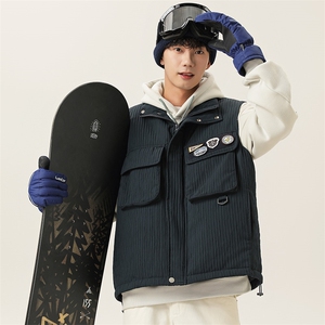 2025冬季新款男日系潮牌立领白鸭绒羽绒服加厚马甲棉衣YR70-F199图片