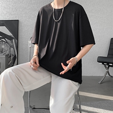 8XL-M高品质！！特大码冰丝速干T恤男透气短袖上衣纯色DX314P25，男装T恤，电商D206-1