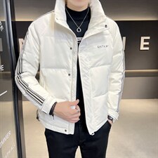 特价冬季店主风新款白鸭绒羽绒服立领休闲宽松外套男8071-P100，男装羽绒服，电商A413