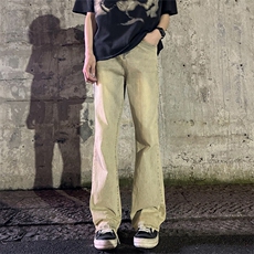 2026春季新款外景大码美式微喇牛仔裤M-5XGK24097-特P35，男装牛仔裤，电商A022