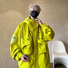 8XL-M特大码冲锋衣防水宽松工装风男夹克外套JK1306P90控118，男装夹克，电商D206-1