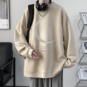 麂皮绒卫衣男大码重磅长袖t恤男 JW81349-P35图片