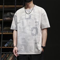 大码夏季潮流时尚动漫印花男士短袖，男装T恤，星座1107-1