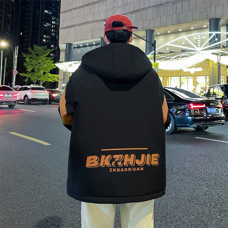 加绒加厚夹克男时尚潮流加厚棉衣男外套MY1685-P73,男装夹克,星座310B-3