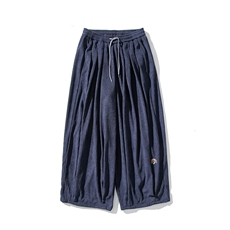 秋装大码风灯芯绒宽松阔腿裤日系哈伦休闲长裤中性K275/P70，男装休闲裤，电商A221A