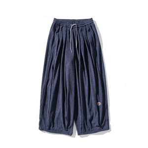 秋装 大码风灯芯绒宽松阔腿裤日系哈伦休闲长裤中性 K275/P70图片