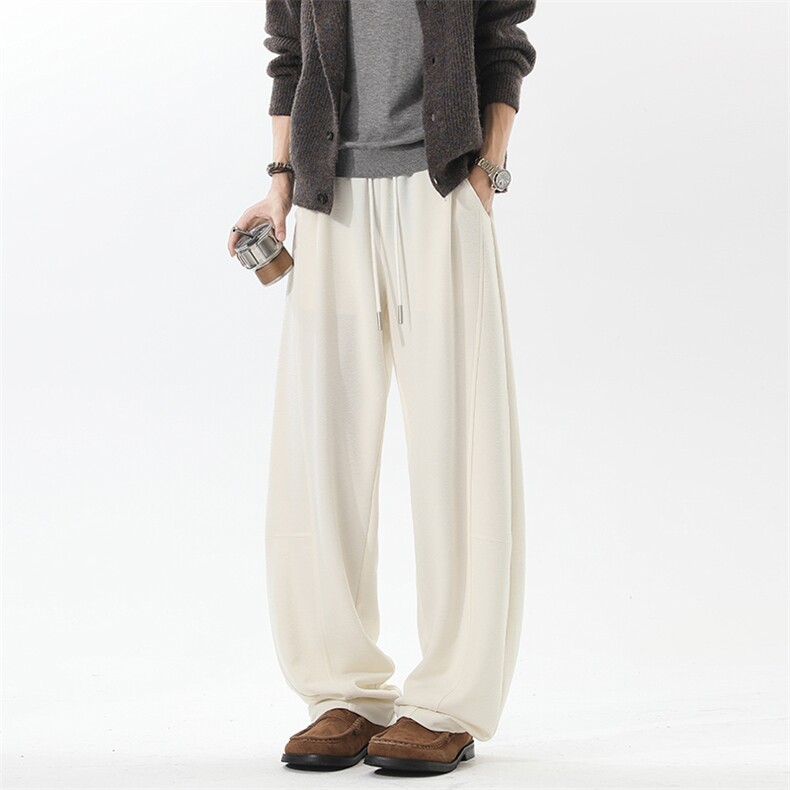 2025秋季新款无影墙老钱风拼接弯刀裤M-5XLHK25641-特P35，男装休闲裤，电商A022