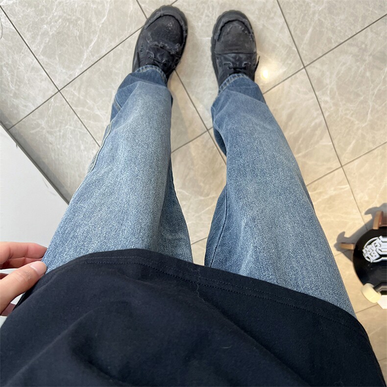 A178秋冬季新款美式休闲牛仔裤男直筒宽松9002P55限价68,男装牛仔裤,电商A178