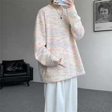 WY10156-特批40控78新款圆领简约套头宽松大码卫衣糯米衣服男，男装卫衣，电商A059