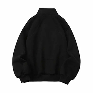 抖音得物高品质秋冬美式高街重磅结构辑明线立领卫衣夹克外套W108图片