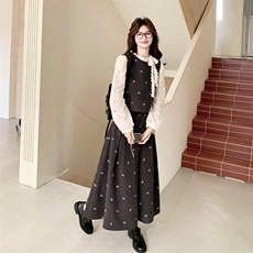 出货春装蕾丝衬衫＋重工绣花套装3件套2c198-6819-P205-K308，女装套装/套裙，2C198
