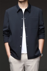 D2378春季新款2023年男士休闲长袖翻领夹克商务外套，男装夹克，电商B360