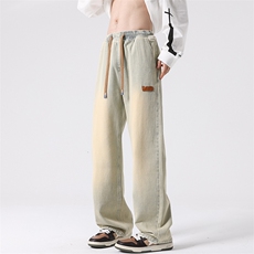 8XL-M特大码牛仔裤男宽松直筒裤子加肥加大码K908P50控68，男装牛仔裤，电商D206-1