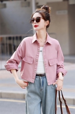 小香风牛仔外套女2025春秋装新款韩版潮流时尚百搭休闲女士上衣服，女装牛仔外套，星宇服饰