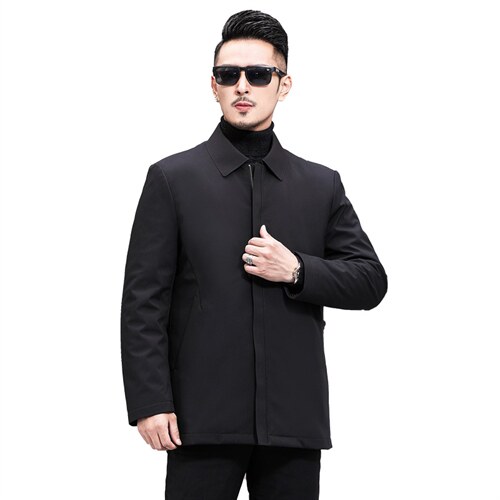 2023新款冬季羽绒服男白鸭绒外套中年男士爸爸冬装SFT81578-P260,男装羽绒服,电商B212（原钱塘6029）