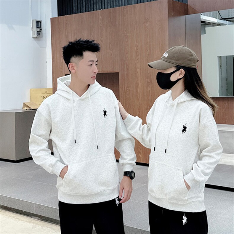 时尚潮流秋季男士宽松长袖卫衣休闲百搭舒适外套男装，男装卫衣，德尔信羊绒