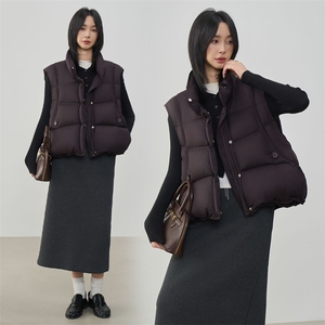 现货2025年冬季新款休闲宽松羽绒马甲女90绒图片