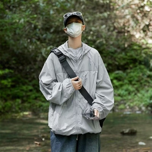 山系机能防紫外线冲锋衣男夏轻薄款户外速干防晒皮肤衣服夹克外套图片