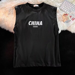 圆领套头背心男潮流百搭休闲运动背心TC23P19图片