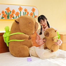 鑫越毛绒玩具 乌龟背包卡皮巴拉水豚