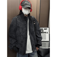 网图秋冬考拉同款美式街头皮衣外套宽松飞行夹克A025-PY1169-P75，男装夹克，电商A025