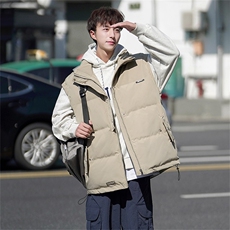 电商DSA028-MJ2302100聚酯P75新款港风百搭马甲男控108，男装背心/马甲，电商A028