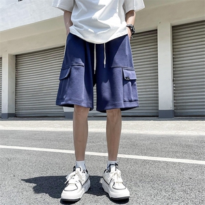 工装短裤男夏季新款日系薄款运动休闲裤男装大口袋宽松五分裤子图片