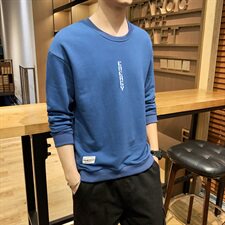 秋装款2021学生休闲圆领套头青少年长袖帅气运动卫衣男6767-P29，男装卫衣，星座217-4