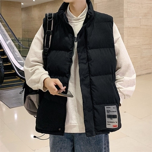 军绿色cleanfit棉马甲男冬季加厚保暖宽松潮流高级感无袖坎肩棉服图片