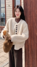 冬装新款皮毛一体加厚外套-195-k298，女装皮草，2D075