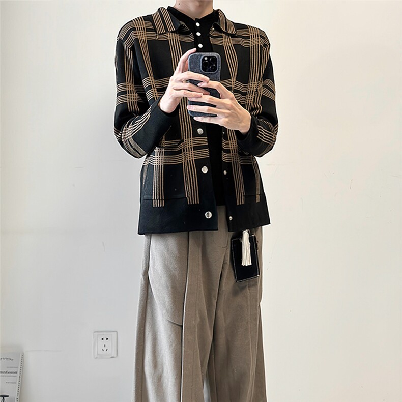 老钱风提花针织开衫外套W1802/特P55,女装短外套,电商B350
